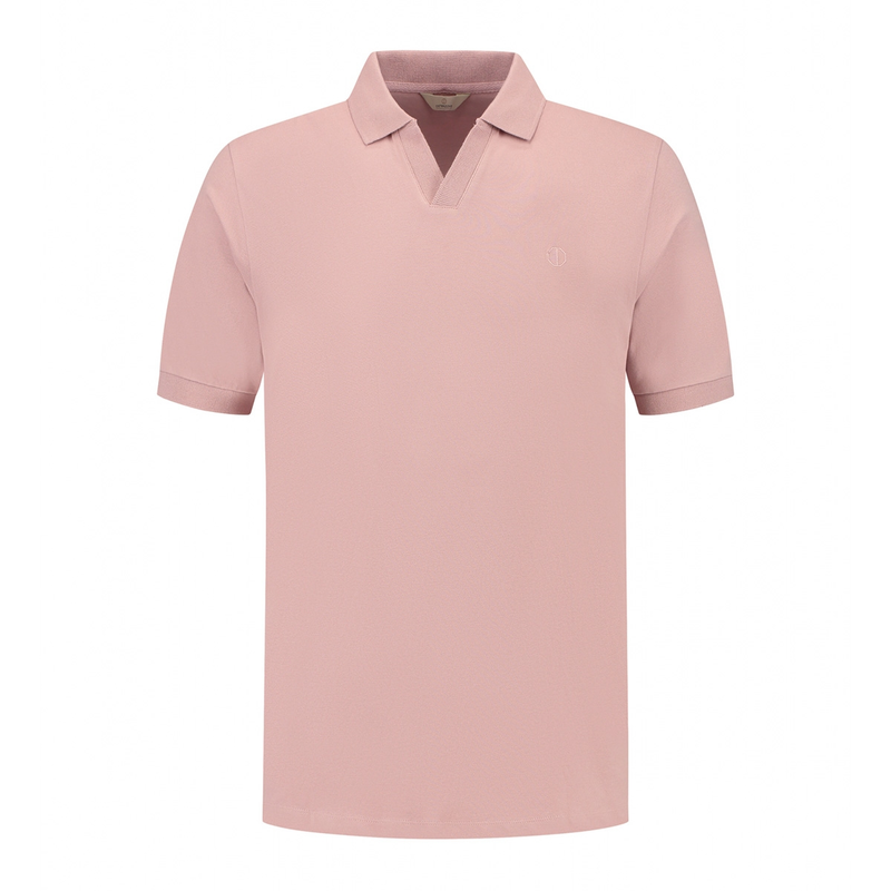 Heren Polo 240022 Bowie V-Neck Dstrezzed ROZE