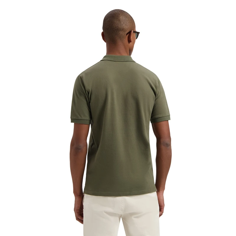 Heren Polo 240022 Bowie V-Neck Dstrezzed ARMY