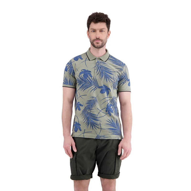 Heren Polo 2563265 Lerros MIDDEN GRIJS