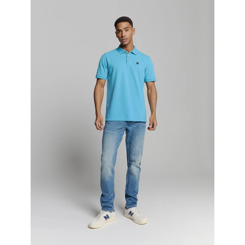 Heren Polo 27380201SN No Excess BLEU