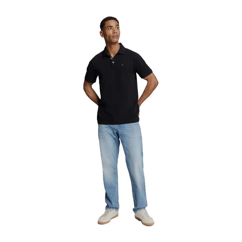Heren Polo 27380201SN No Excess ZWART