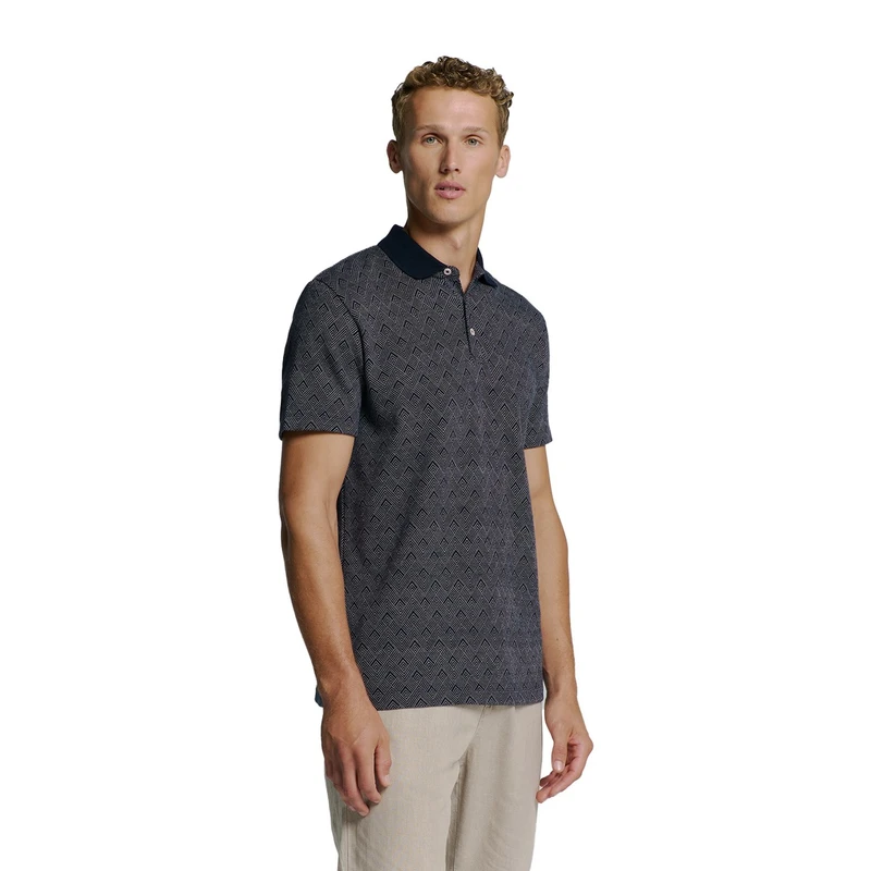 Heren Polo 27380353 No Excess MIDDEN BLAUW
