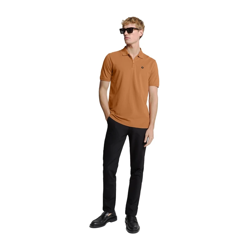 Heren Polo 28380422 No Excess CAMEL