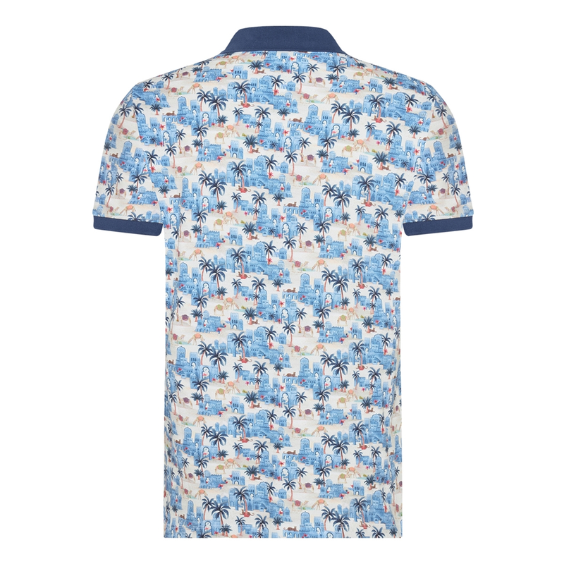 Heren Polo 31.303.610 A fish named fred MIDDEN BLAUW