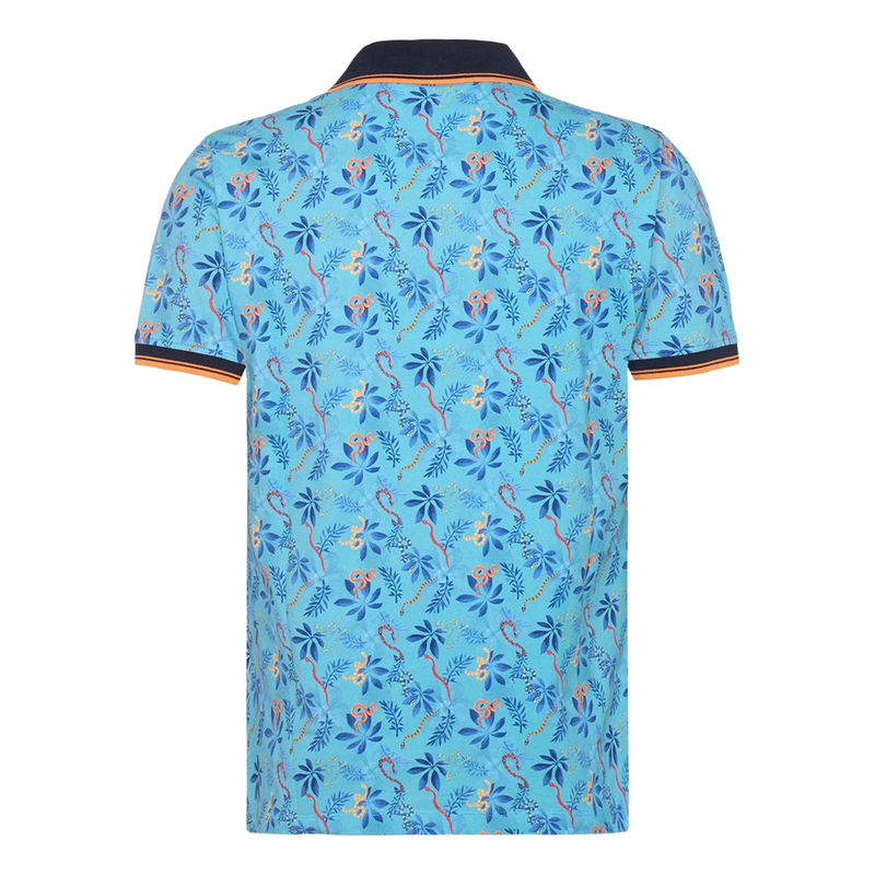 Heren Polo 31.306.610 A fish named fred MIDDEN BLAUW