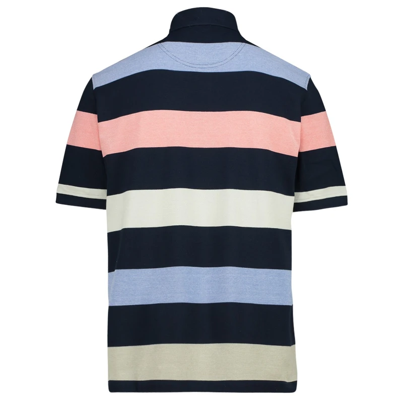 Heren Polo 315204 Polo streep Brighton Blue KORAAL