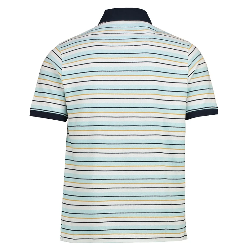 Heren Polo 315205 Polo streep Brighton Blue MINT
