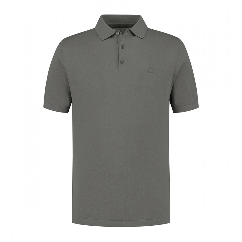 Heren Polo 420022 Camilo Dstrezzed MIDDEN GRIJS