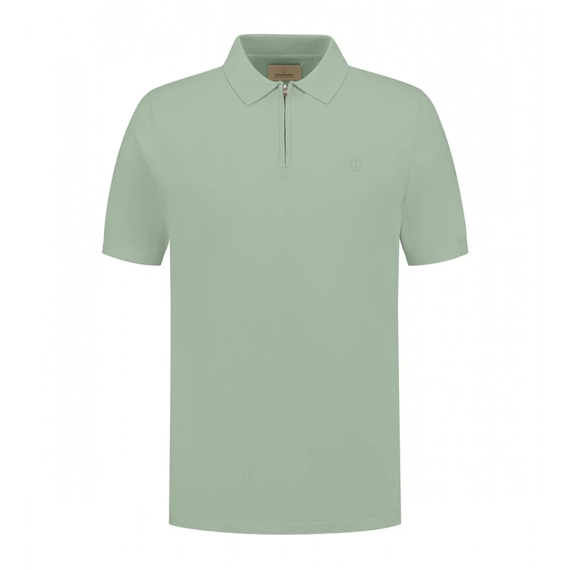 Heren Polo 420062 Dorian Zip Dstrezzed LILA
