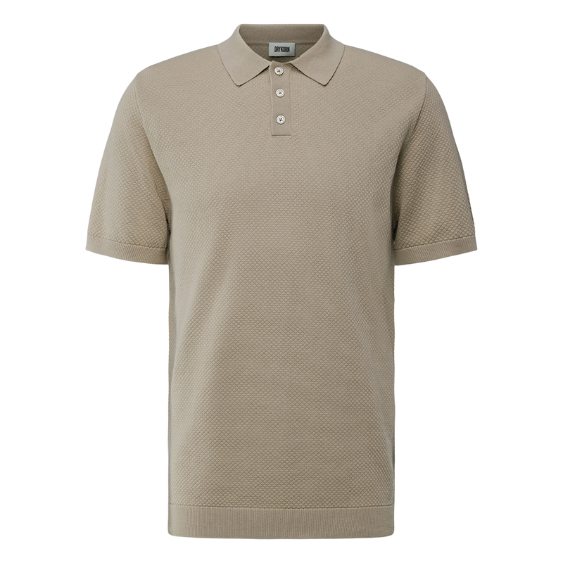 Heren Polo 420187.Triton.48538 Drykorn TAUPE