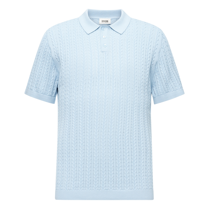 Heren Polo 420197-Triton.48538 Drykorn BLEU