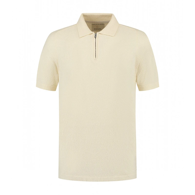 Heren Polo 421014 Pettar Dstrezzed OFF-WHITE