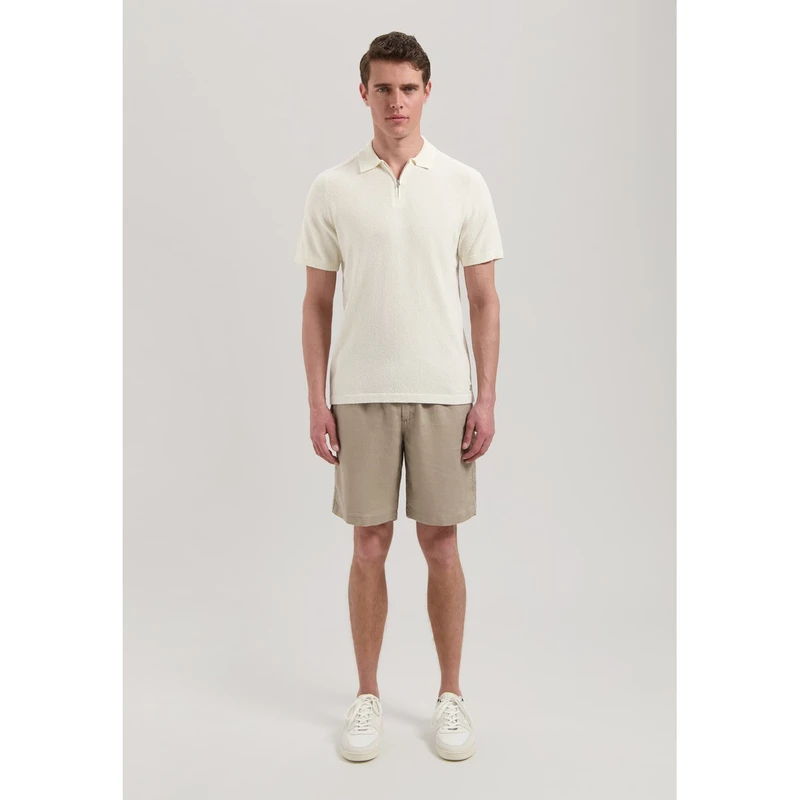 Heren Polo 421014 Pettar Dstrezzed OFF-WHITE