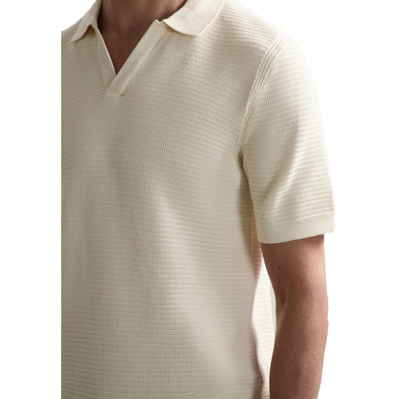 Heren Polo 421018 Kostas Dstrezzed OFF-WHITE