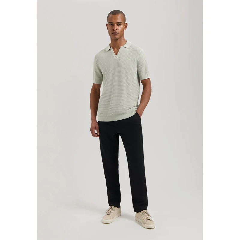 Heren Polo 421018 Kostas Dstrezzed LICHT GRIJS