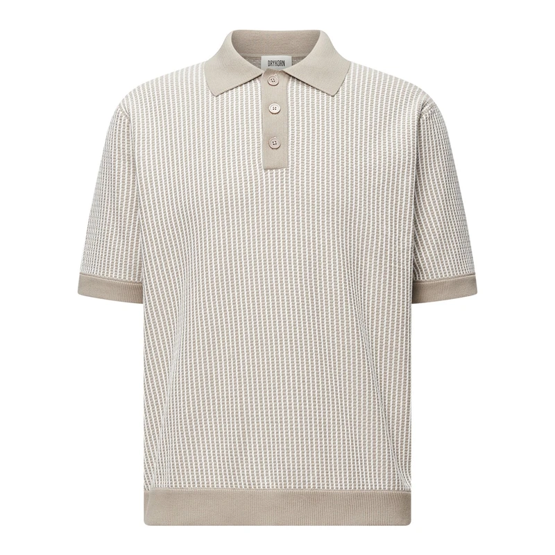 Heren Polo 423103.Tamian Drykorn BEIGE