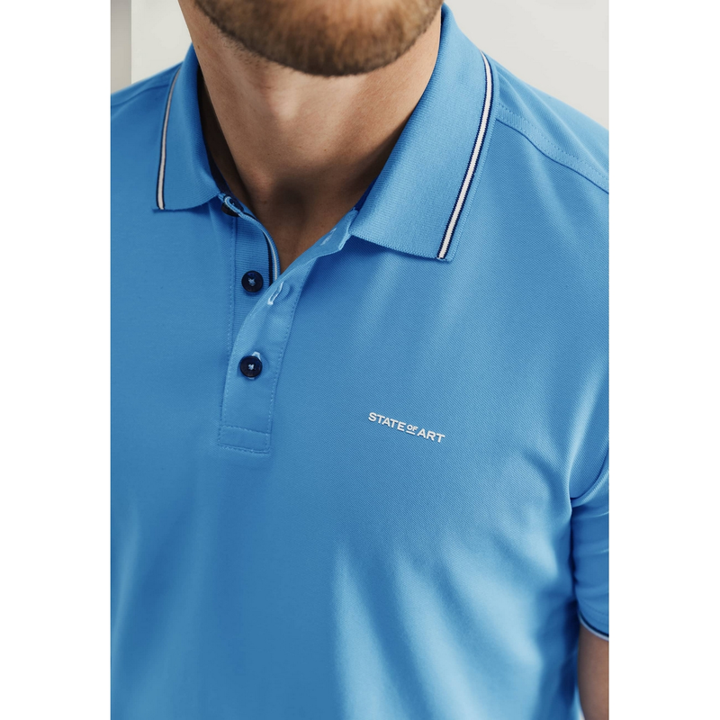 Heren Polo 46115417 State of Art MIDDEN BLAUW