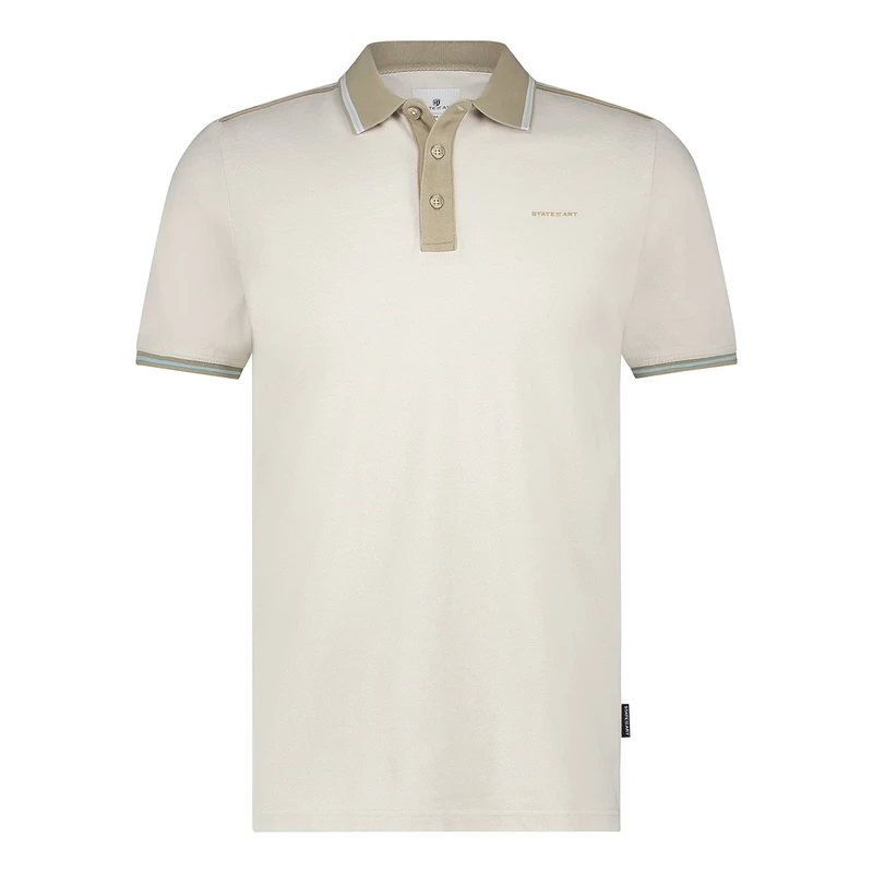 Heren Polo 46115420 State of Art GREIGE