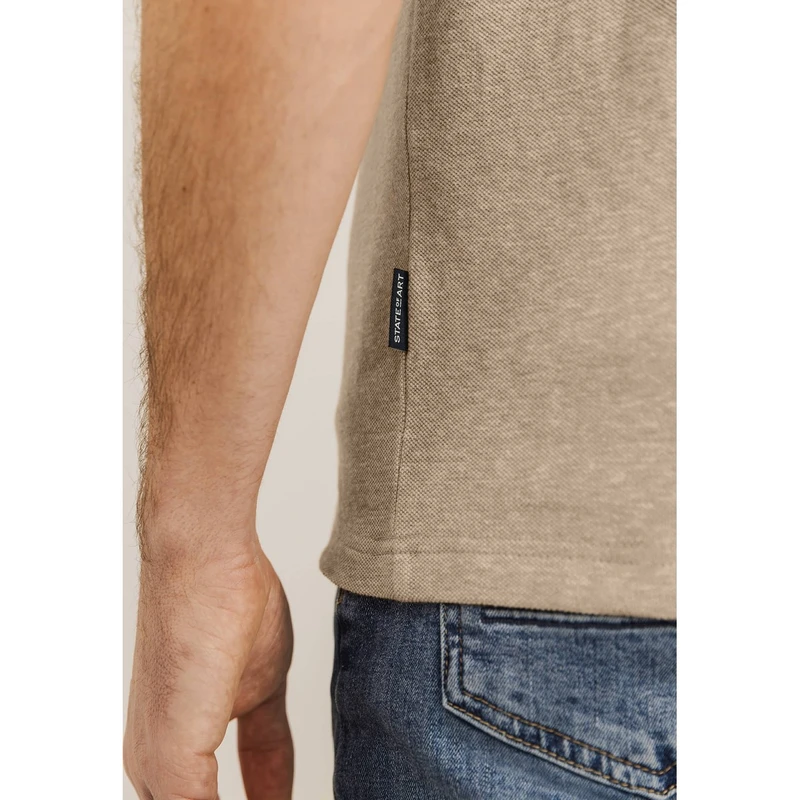 Heren Polo 46115433 State of Art GRIJS DESSIN
