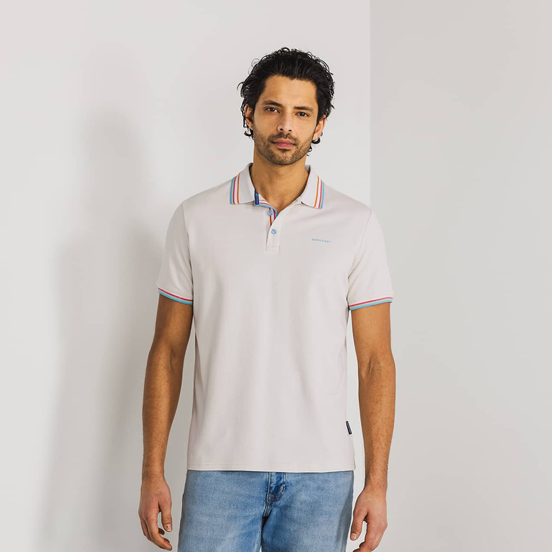 Heren Polo 48115419 State of Art GREIGE