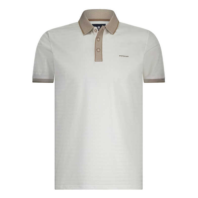 Heren Polo 48115901 State of Art WIT DESSIN