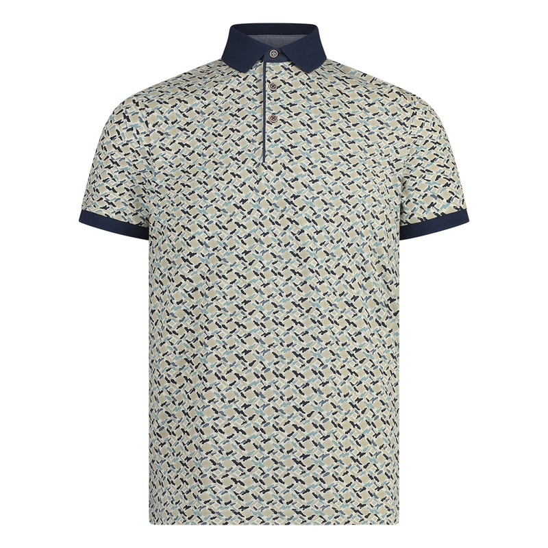 Heren Polo 5152100-73 Brighton Blue AQUA