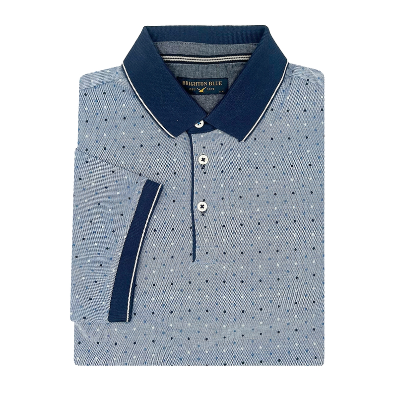 Heren Polo 515216-73 Brighton Blue BLEU