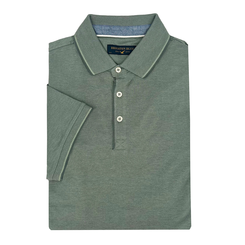 Heren Polo 515287-73 Brighton Blue GROEN