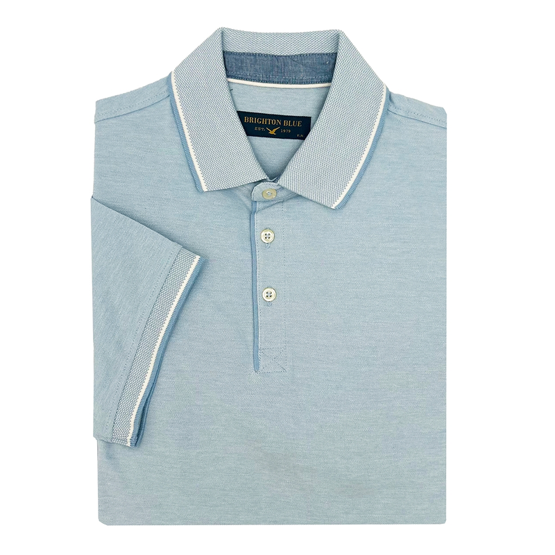 Heren Polo 515287-73 Brighton Blue BLEU
