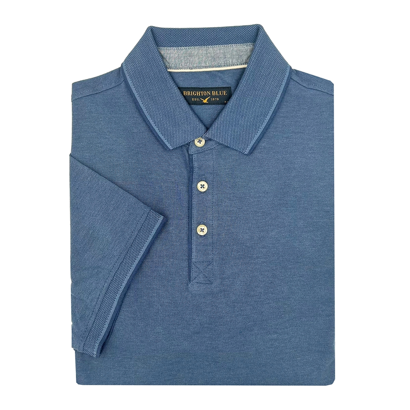 Heren Polo 515287-73 Brighton Blue KOBALT