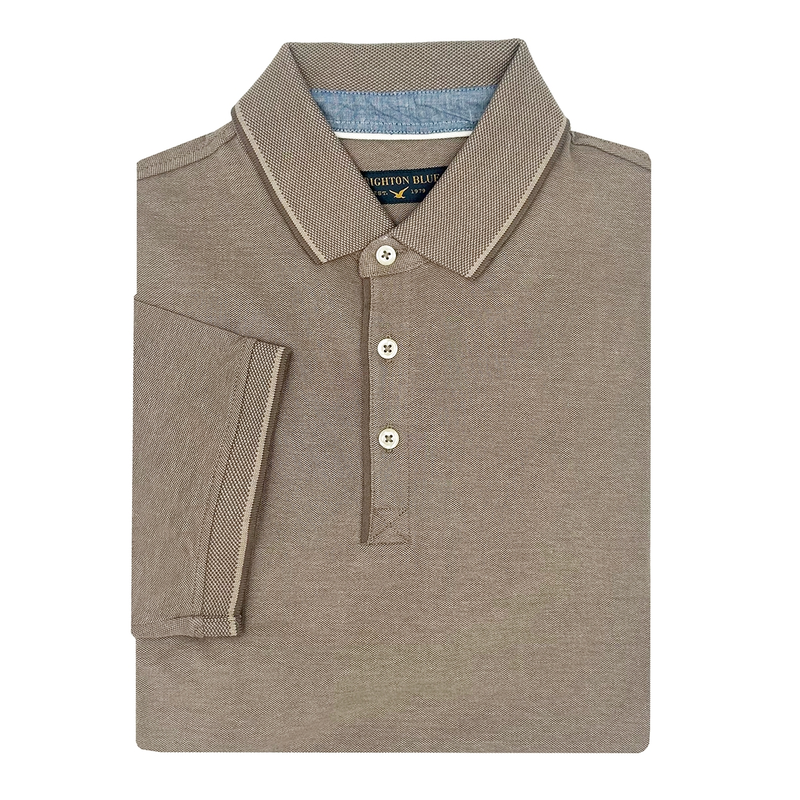 Heren Polo 515287-73 Brighton Blue TAUPE