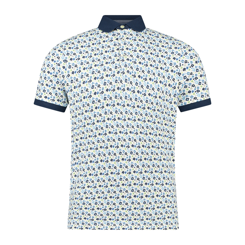 Heren Polo 52105 Brighton Blue LIME