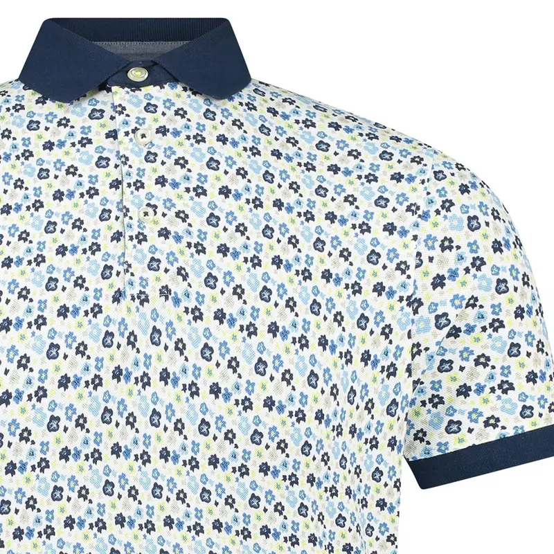 Heren Polo 52105 Brighton Blue LIME