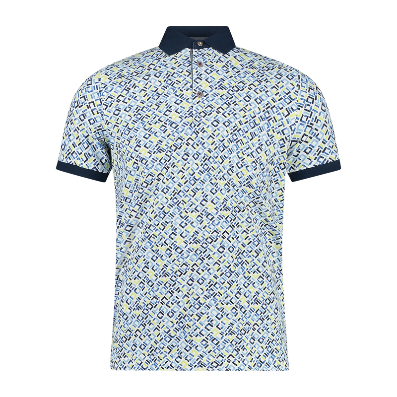 Heren Polo 52115 Brighton Blue LIME