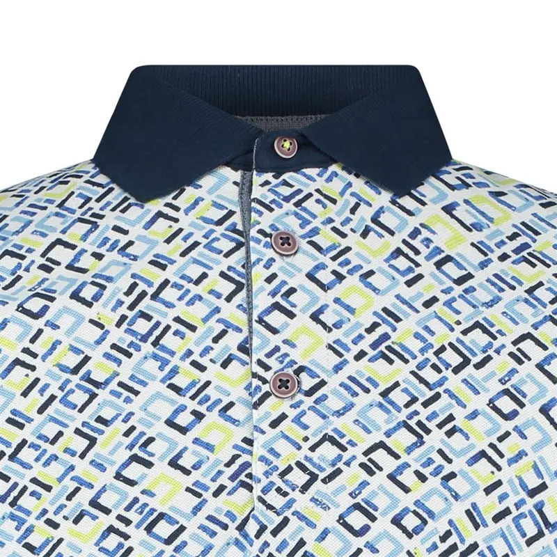 Heren Polo 52115 Brighton Blue LIME