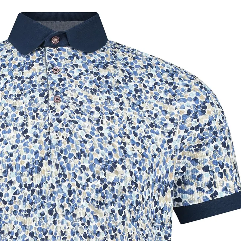 Heren Polo 52185 Brighton Blue BEIGE