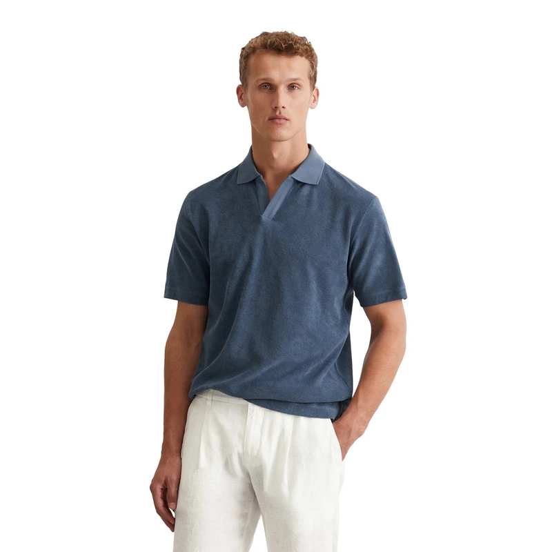 Heren Polo 524213453218 Marc O'Polo MIDDEN GRIJS