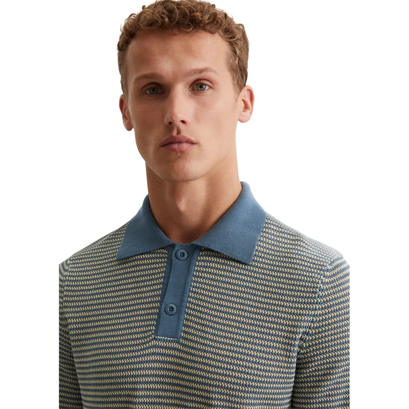 Heren Polo 524505362054 Marc O'Polo MIDDEN GRIJS