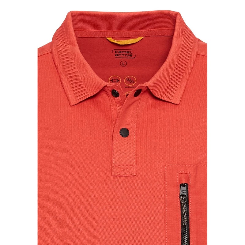 Heren Polo 5P28409920 Camel Active ROOD DESSIN