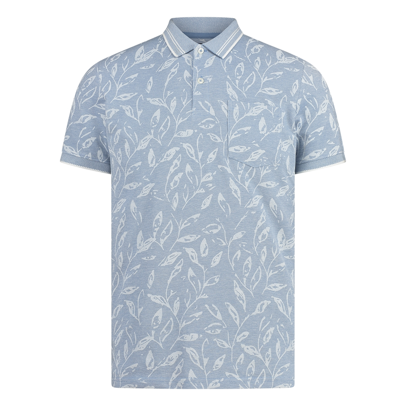 Heren Polo BBO35S-3003 Brighton Blue MIDDEN BLAUW