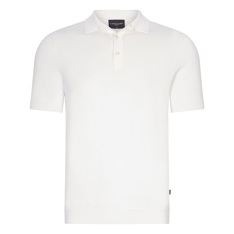 Heren Polo Casco Polo Cavallaro OFF-WHITE
