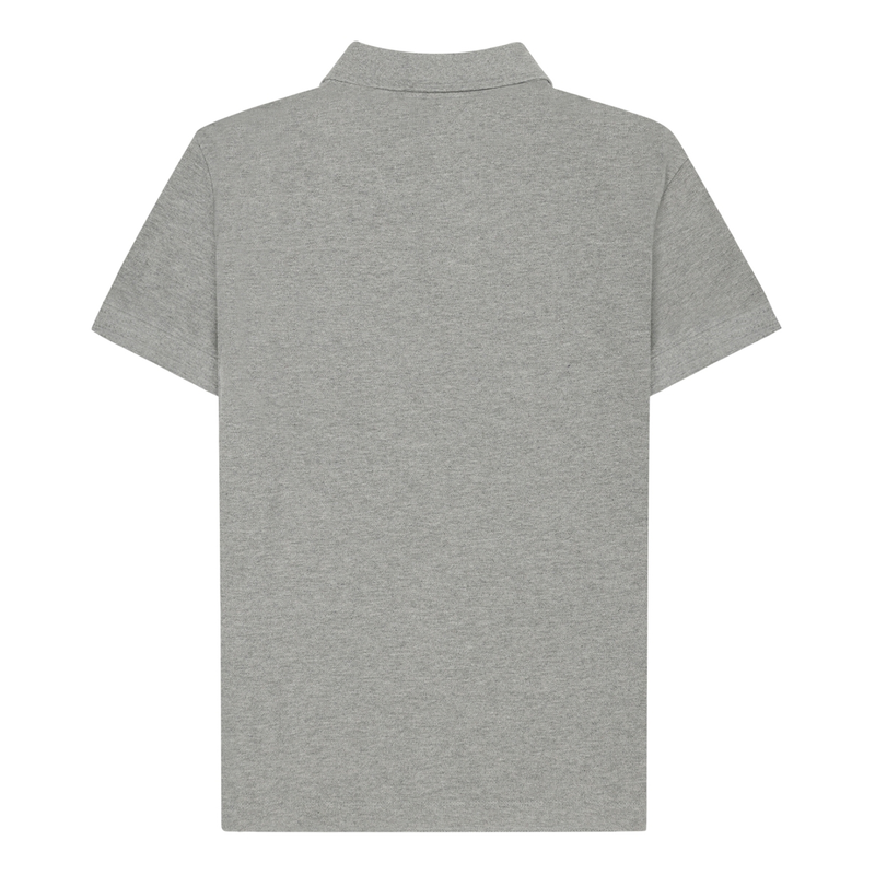 Heren Polo Cotton Grey Laurent Vergne MIDDEN GRIJS
