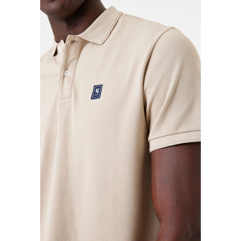 Heren Polo E51220 Garcia ZAND
