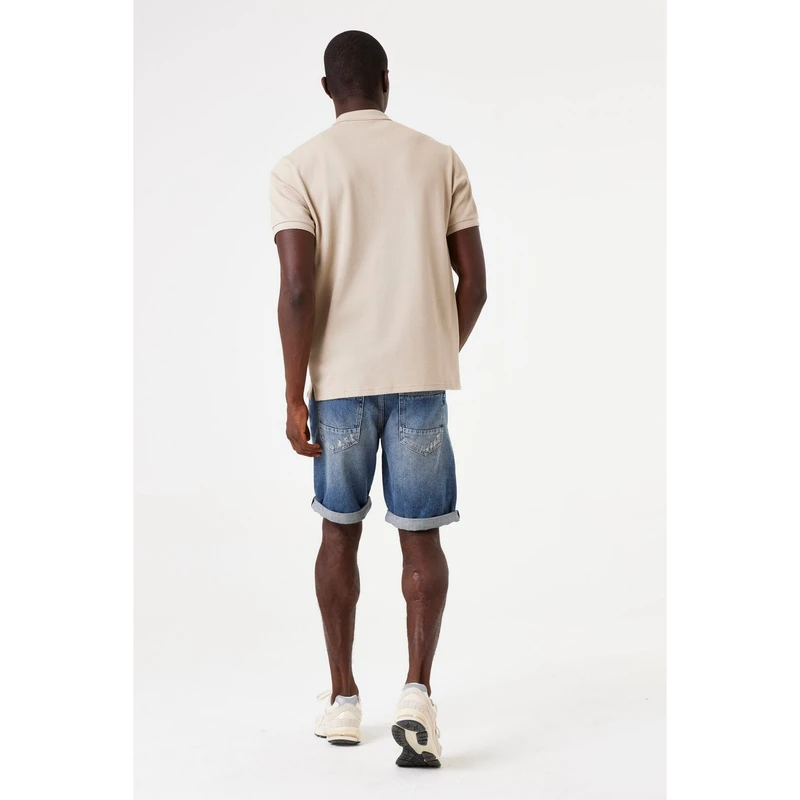 Heren Polo E51220 Garcia ZAND