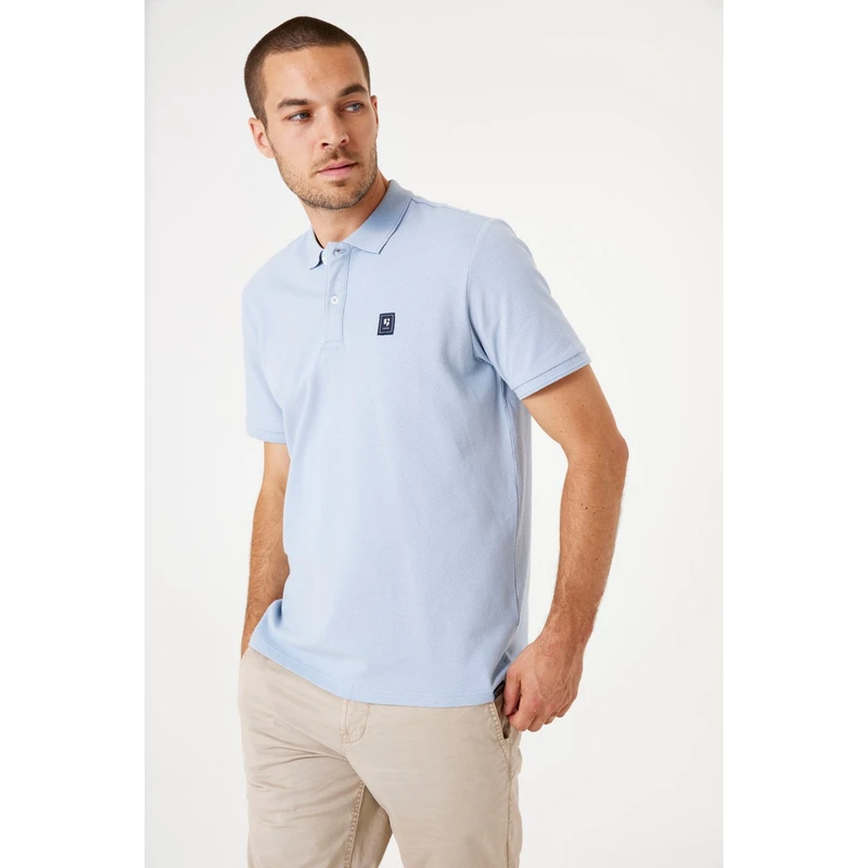 Heren Polo E51220 Garcia BLEU
