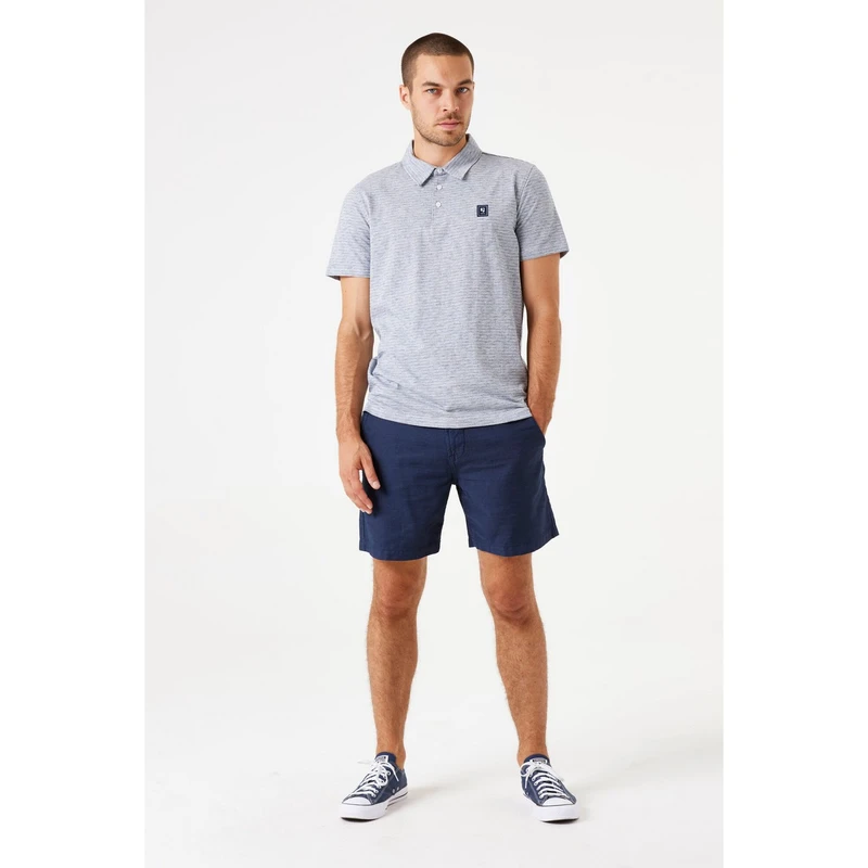 Heren Polo E51222 Garcia BLAUW DESSIN