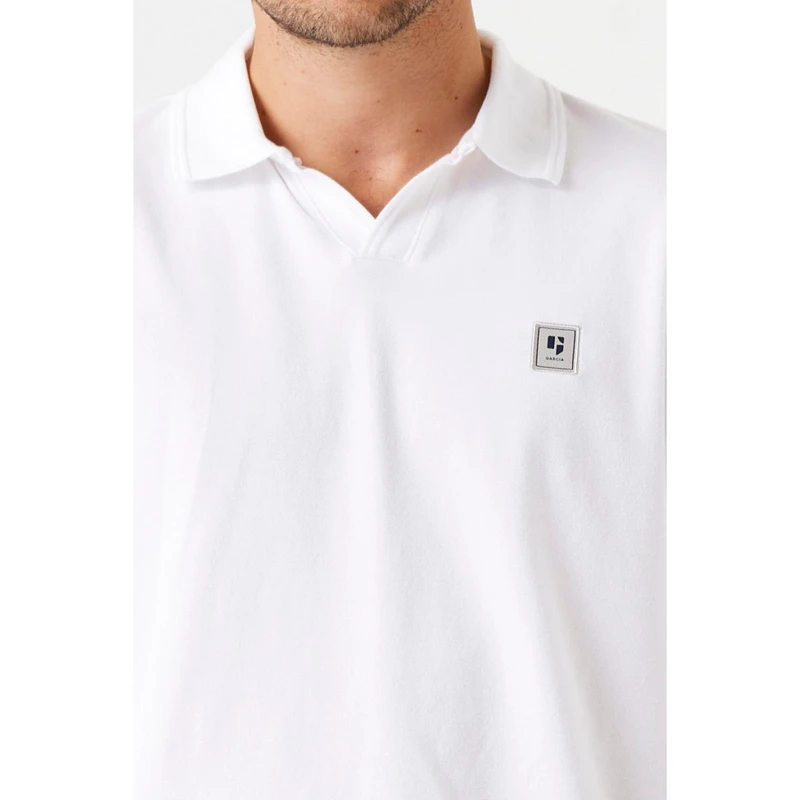 Heren Polo F51021 Garcia Wit