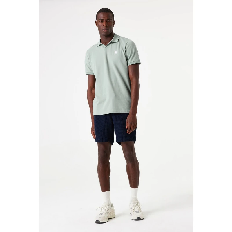 Heren Polo F51021 Garcia LIGHT BLUE DENIM