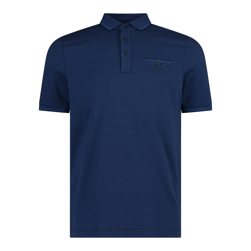 Heren Polo FFKW0176 Brighton Blue BLAUW DESSIN