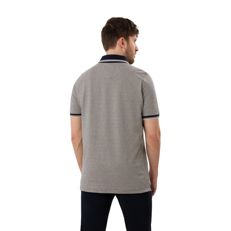 Heren Polo GCS-2504 Gardeur Collectie BLAUW DESSIN